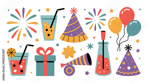 Party Elements Illustration