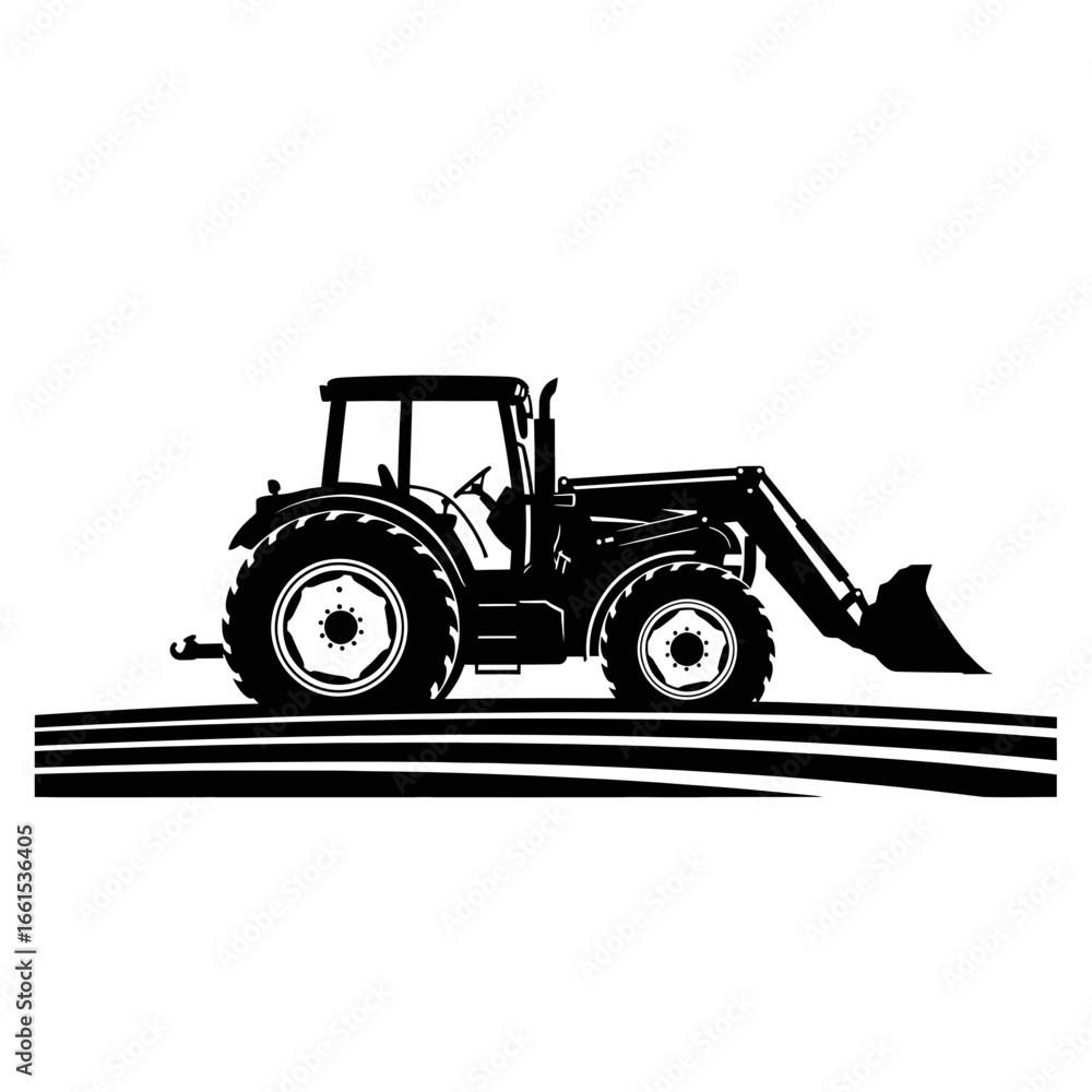 Obraz premium tractor isolated on white background