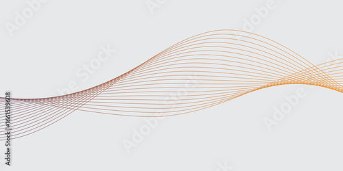 Abstract blue wave background vector design with smooth lines and modern artistic pattern