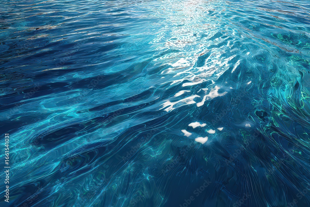 Fototapeta premium Abstract Rippled Water Surface Pattern