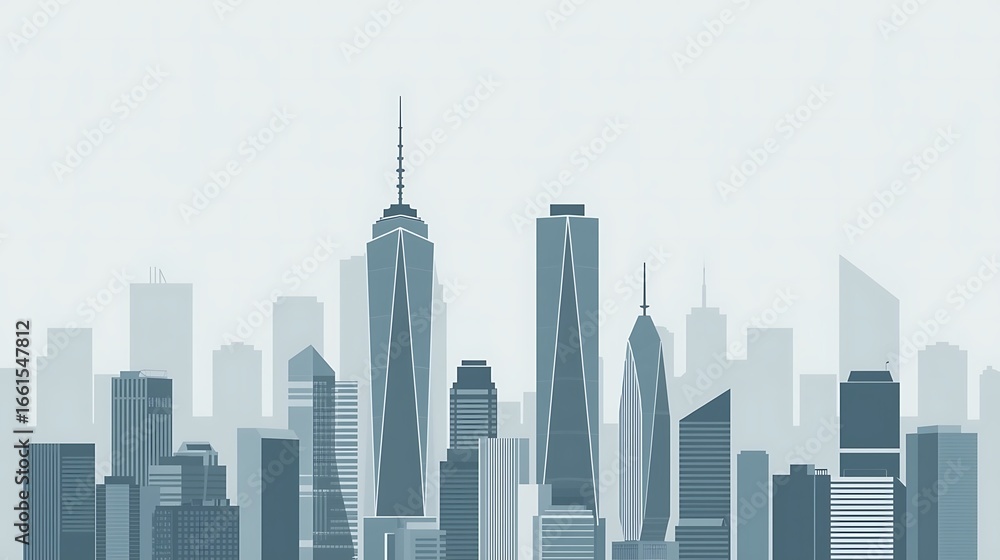 Fototapeta premium city view . city view and buildings