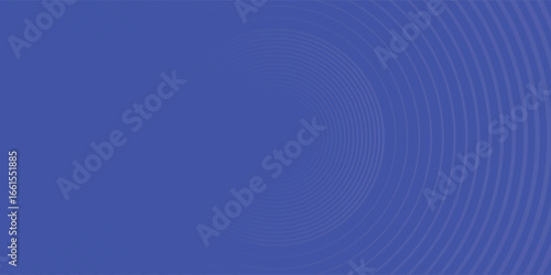 Create a bold look with a centric circle background featuring vector graphics of sound waves.