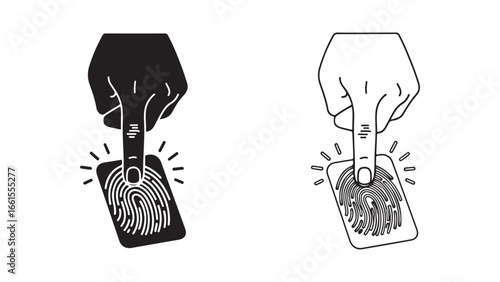 Fingerprint scan with card authentication
