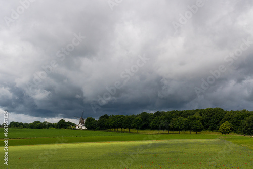 windmill and thunderstorm