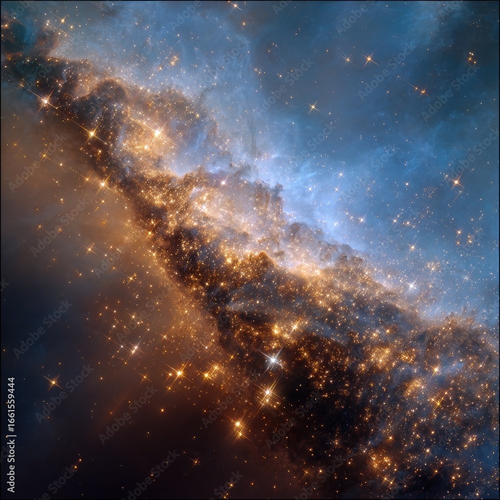 Obraz premium Cosmic nebula tapestry