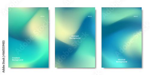Blue liquid abstract background with Mesh gradient. Wavy liquid modern design, with soft purple gradation and blur effect for web covers, banners, posters, brochures. Vector illustration