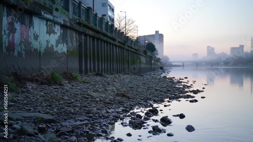sunset on the river