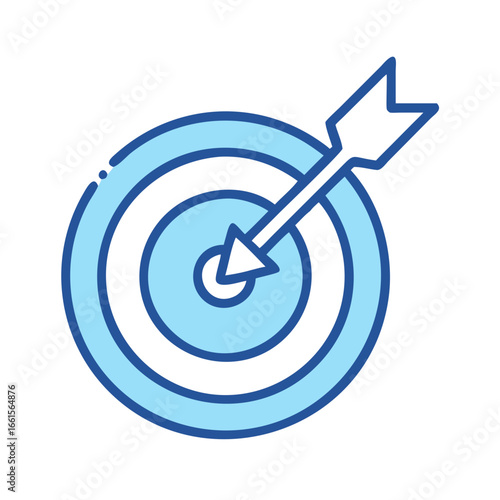 Free Download Target marketing strategy arrow bullseye business aim success achievement vector illustration design concept - GFXLoad