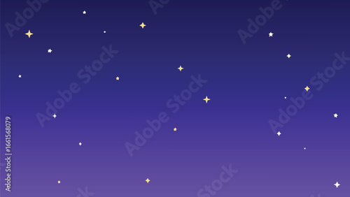 Calm abstract starry night sky with scattered tiny sparkling stars vector illustration scalable eps