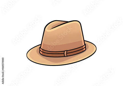 cowboy hat on white background