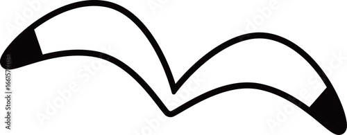 カモメのアイコン　モノトーン