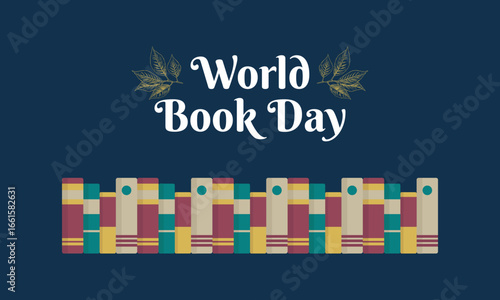 World Book Day with Books and Reading Concept