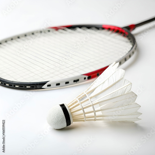 A lightweight badminton shuttle.