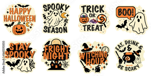 Halloween Decor Collection: Spooky Ghosts, Pumpkins, and Festive Treats for Trick or Treat Celebrations