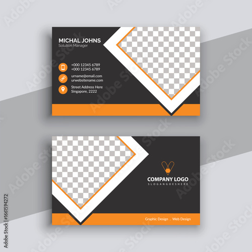 Modern Business Card - Creative and Clean Business Card Template.