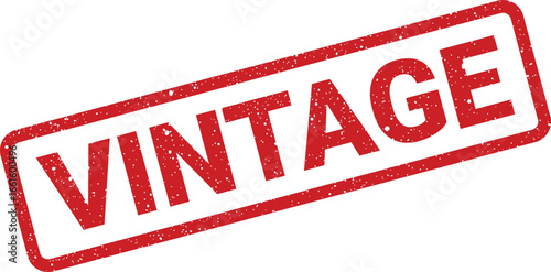 Grunge vintage rubber stamp with grainy texture for retro design and aged effect