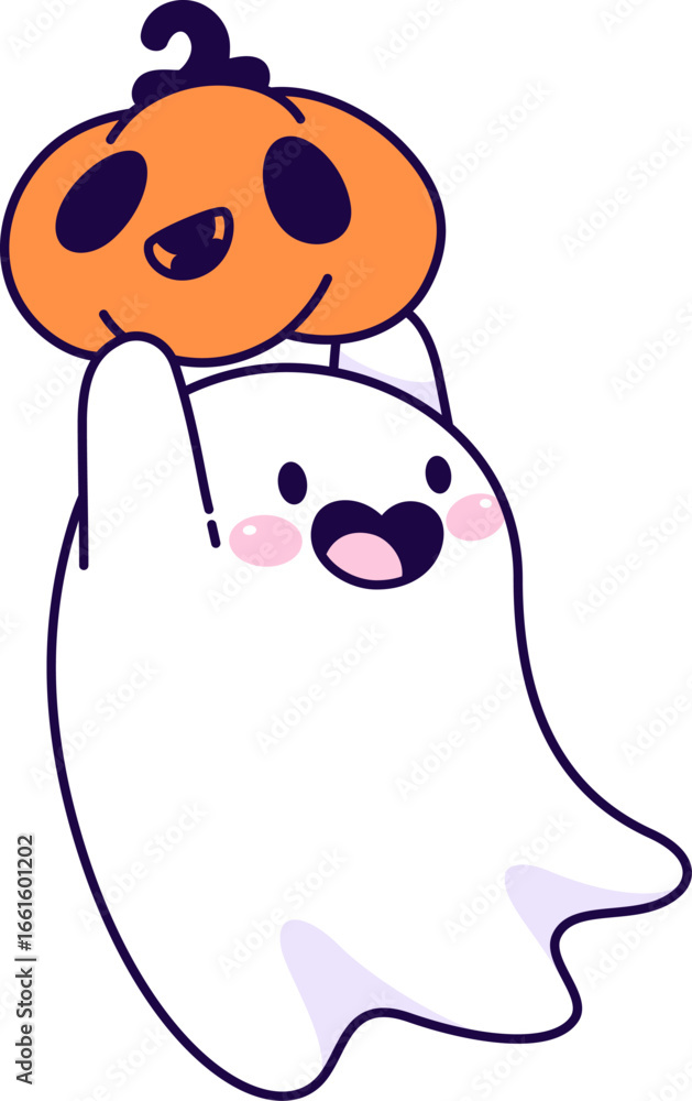 Fototapeta premium Halloween Ghost Character