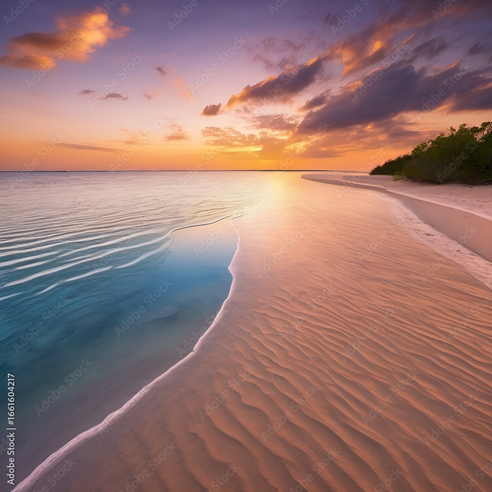 Fototapeta premium Golden Hour Bay Sandbar