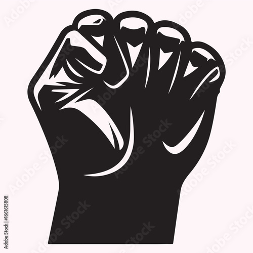 Clashing Fists Silhouette