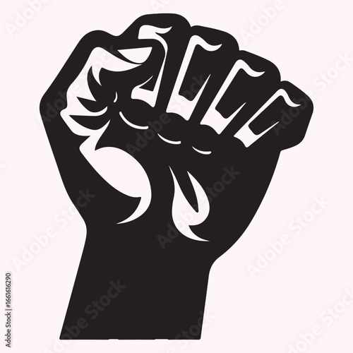 Punching Fists Silhouette