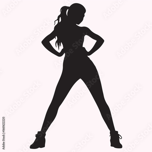 Dance Team Practice Silhouette