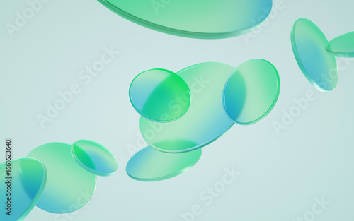 3d render technology, data transfer, database, LLM, large language model concept. Abstract background	