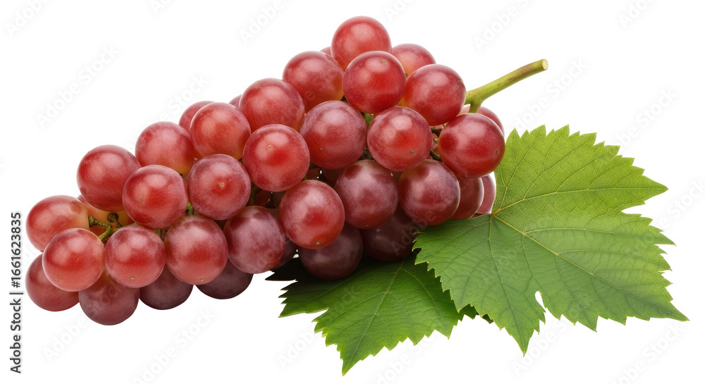 Fototapeta premium Isolated Red Grapes Bunch
