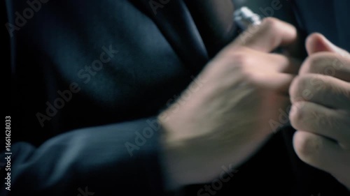 Man Uses Flashing Sci-Fi Device 2 Shots
