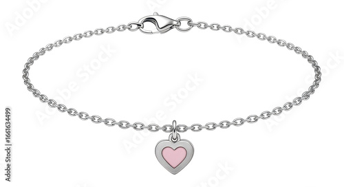 Wallpaper Mural Dainty chain bracelet with a tiny engraved heart charm for children Torontodigital.ca