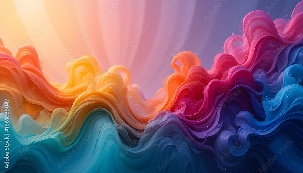 Obraz premium Colorful abstract background with vibrant gradient tones for artistic creative designs