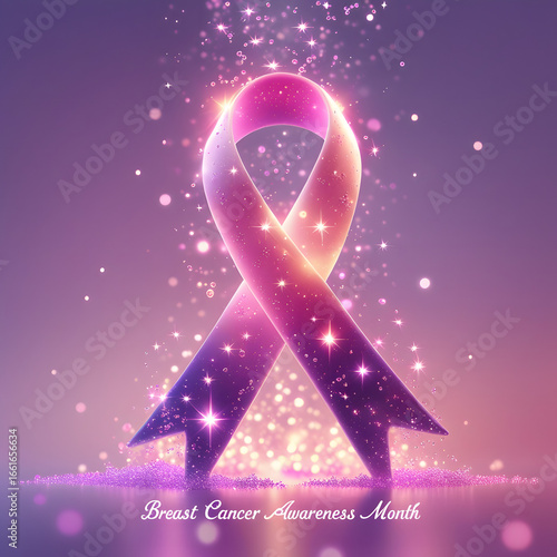 Wallpaper Mural Breast cancer awareness month - Pink ribbon awareness sign Torontodigital.ca