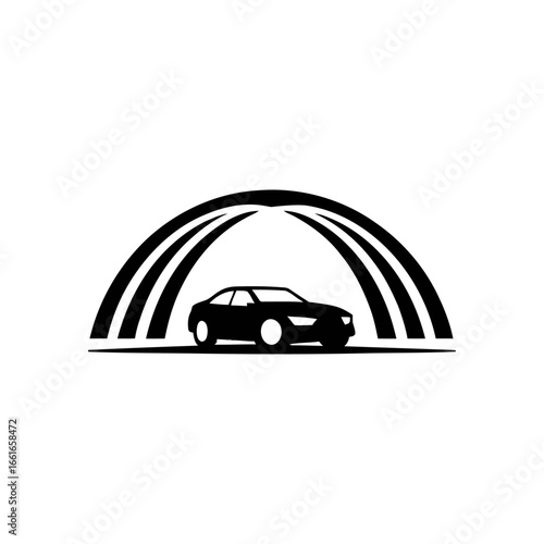 Car tunnel logo