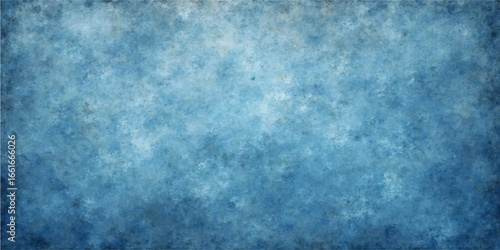 Light blue grunge texture on a vintage paper backdrop with an old, textured wall pattern