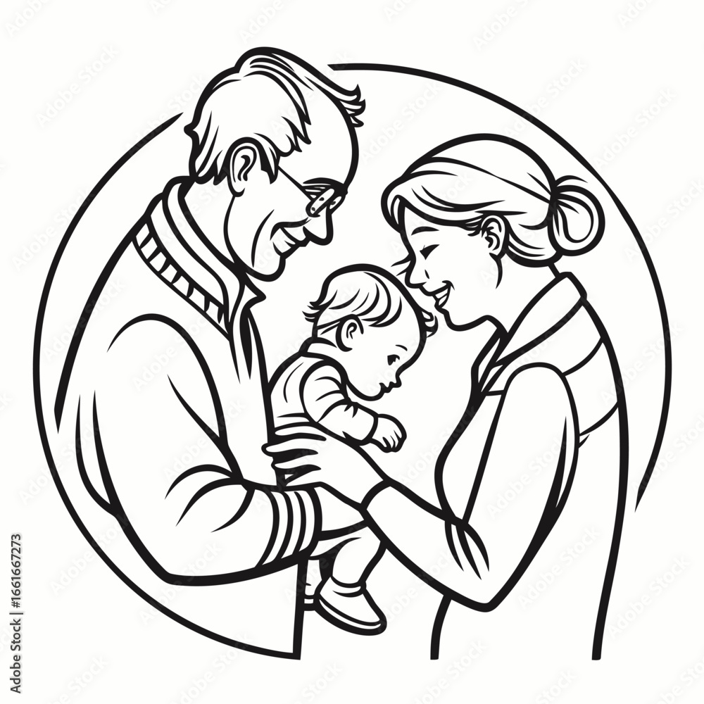 Fototapeta premium father and son