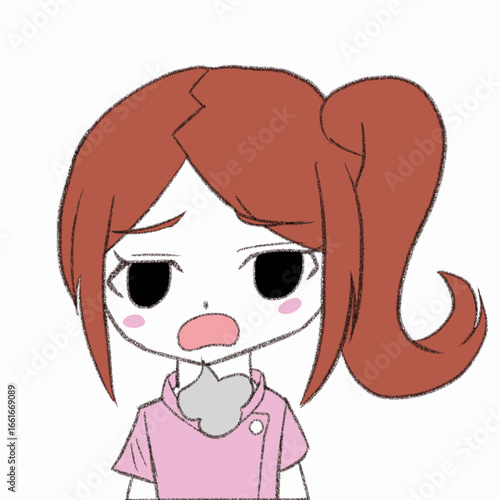 呆れるナース