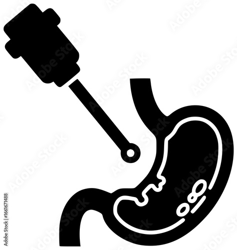 endoscope examining throat and navigating digestive tract intestines stomach lining esophagus liver pancreas