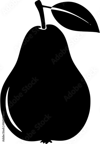 pear isolated on white 
