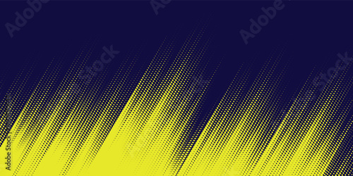 Yellow halftone on blue background. Vector dotted sparkles or halftone shine pattern texture Pop Art Style Background. vector eps10