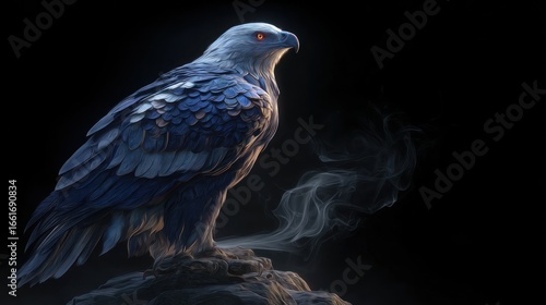 A majestic, stylized eagle