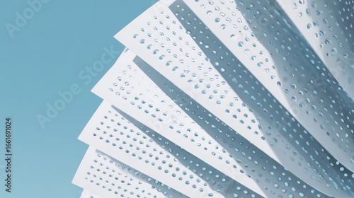 Abstract perforated panels
