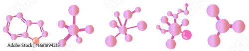 Molecular Structure and Atomic Symbol PNG for STEM, Research, and Learning Design