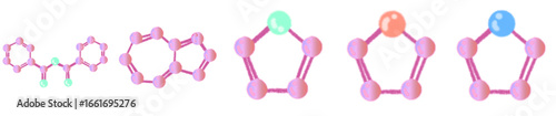 Molecular Structure and Atomic Symbol PNG for STEM, Research, and Learning Design