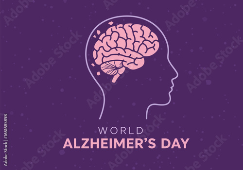 World alzheimer's day, vector illustration design