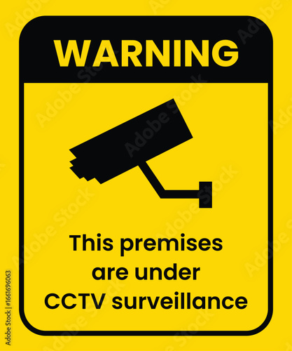 CCTV Surveillance Notice Premises Monitored by Security Cameras