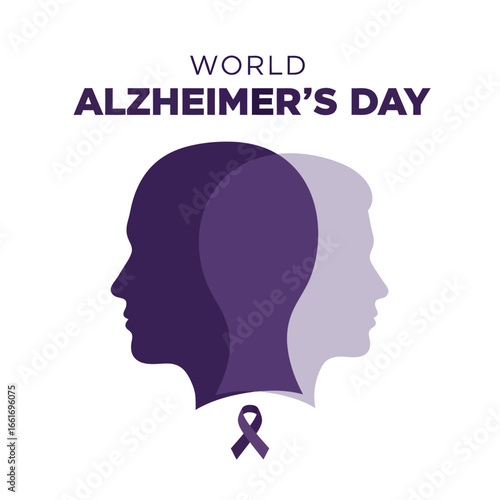 Celebrate world alzheimer's day, vector illustration design