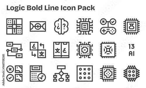 18 Bold Line Designs - Logic Vector Icons