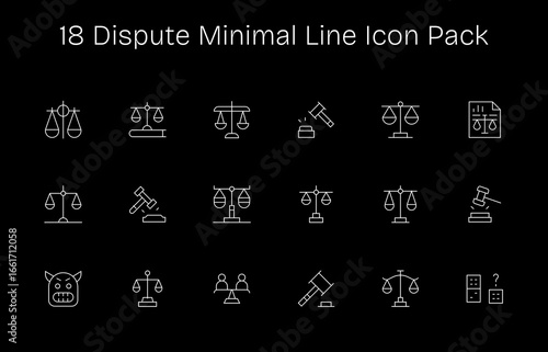 18 Minimal Line Vectors for Dispute Theme