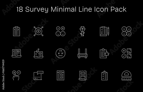 18 Minimal Line Vectors for Survey Theme