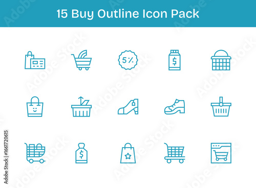 Buy Vector Set - 15 Outline Icons