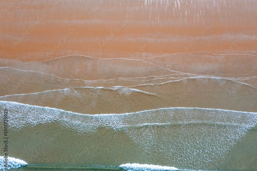 Fototapeta premium Aerial drone view of waves